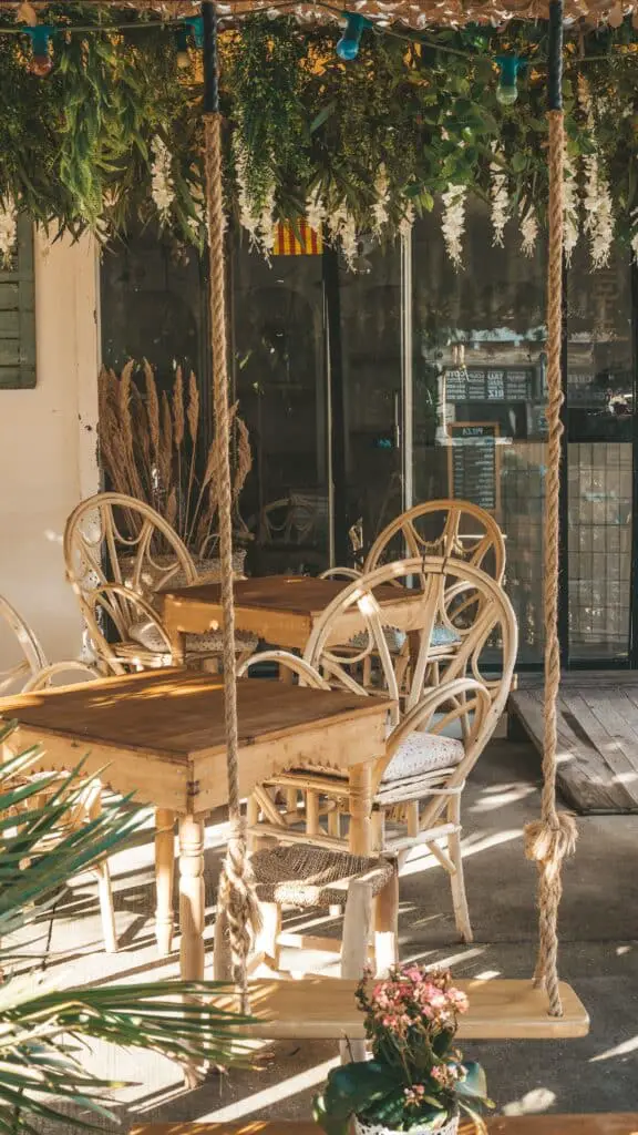 une décoration de terrasse bohème